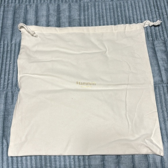 NWT Hammitt Tony Medium Pewter Brushed Silver Leather Crossbody Bag - Picture 7 of 12